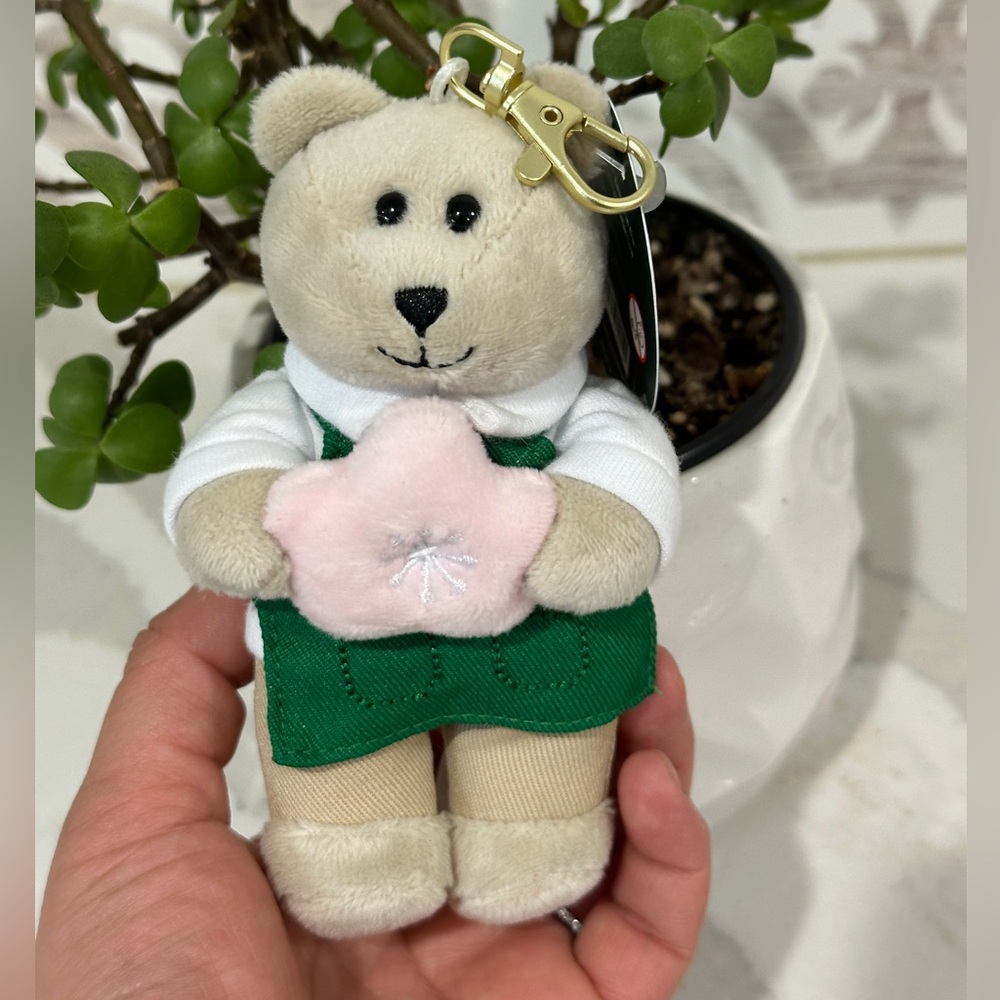 NWT Starbucks 2026 Spring Pink Cherry Blossom Tumbler & Bearista Keychain Bear - Picture 3 of 6